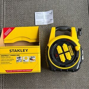 NEW IN BOX Stanley ShopMax Power Hub Potable 20’ Cord Reel